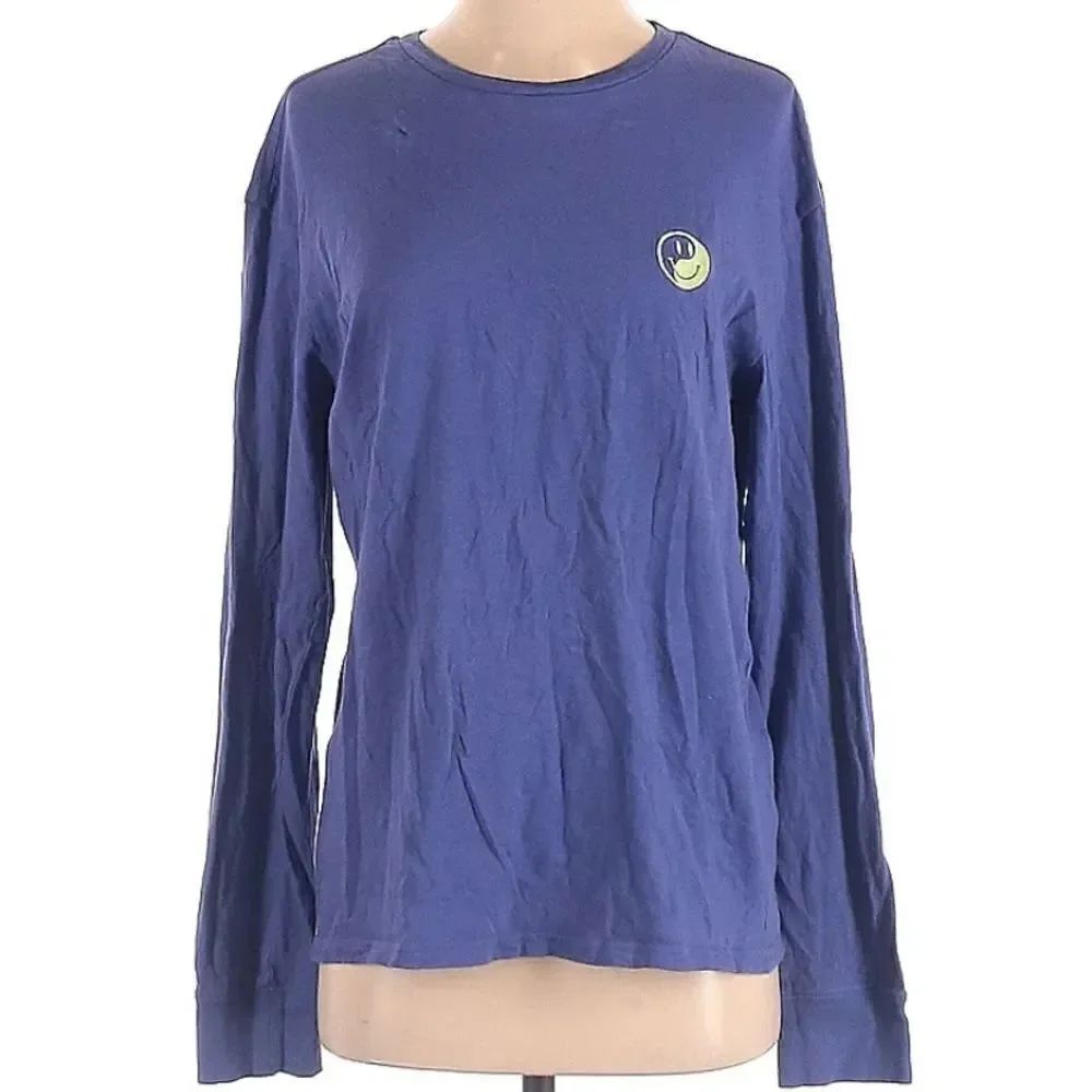 Pacsun Purple Smiley Long Sleeve